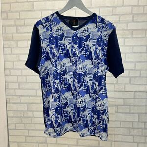 新品 タグ付き DAKS 日本製 定価:7,500円 半袖 Tシャツ 綿100% メンズ M ブルー