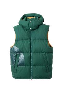 美品 THE NORTH FACE × JUNYA WATANABE グログラン ダウン ベスト M グリーン ザノースフェイス KL4QASUC95