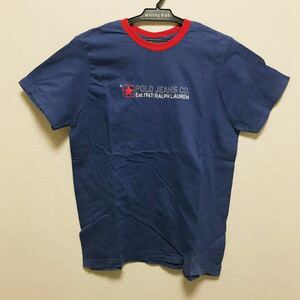 【美品】POLO Ralph lauren ポロ　ラルフローレン　紺　ネイビー　プリント　Tシャツ