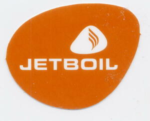 U.S.輸入ステッカー JETBOIL stove 橙 35x45mm