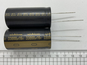 オーディオ用電解コンデンサ 33000μF 16V 85℃ ±20% UKW1C333MRD (2個) (ニチコン) (出品番号171-2）