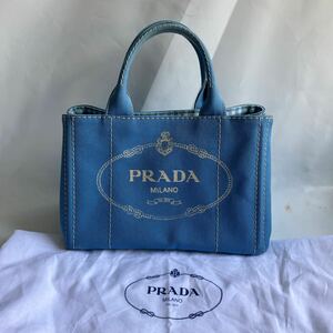 □【500円スタート】PRADA プラダ カナパ トートバッグ 2WAY ショルダーバッグ チェック 美品