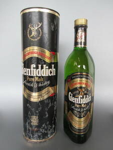 B38　古酒 未開栓【グレンフィディック Glenfiddich　ピュアモルト スコッチウイスキー 750ml 43%】　