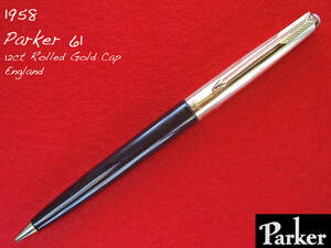 ◆稀少◆ 1958年製 パーカー 61 12金RGキャップ ペンシル イギリス◆1958 PARKER 61 Pencil England ◆