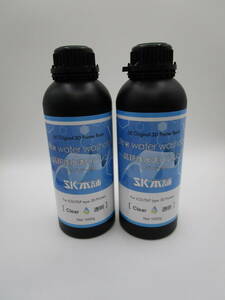 即決　SK本舗 光造形 3Dプリンター用 SK 高靭性水洗いレジン ハイディテール用 1000g　透明　SK03UWL　未使用（JJTGR
