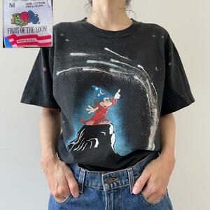 GF407 90s Tシャツ Fantasia ファンタジア ミッキー 魔法使い ムービー