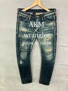 美品！AKM×wrangler 別注デニム！日本製！水嶋ヒロ！