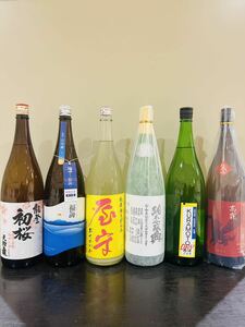 ★最新日本酒★飲み比べ★6本セット★ 能登　初桜・福海・屋守・悦凱陣・KURAMOTO64・高龍こうりゅう・各1800ml