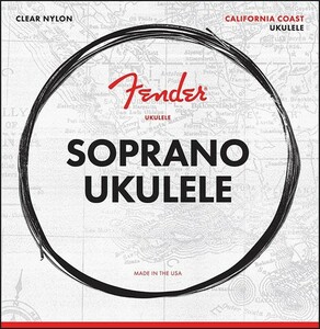 Fender California Coast Soprano Ukulele Strings ウクレレ弦 ソプラノ用【フェンダー】【代引き不可】