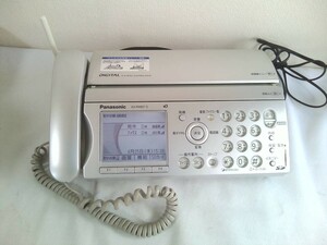 Panasonic　ファクシミリ FAX 電話機 　　KX-PW607-S　親機　★通電のみ確認！ジャンク