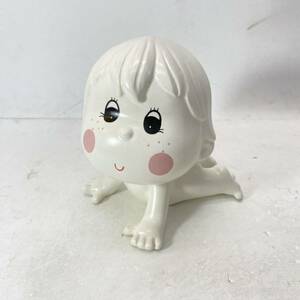 Midori BY FUJIKA 陶磁器 貯金箱 子供 赤ちゃん コインバンク 置物 インテリア 飾 レトロ シャビー 人形