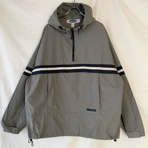 00s 90s 初期 旧タグ OLD NAVY オールドネイビー ナイロン アノラックパーカー グレー XL 検 ヴィンテージ サイクリング Y2K