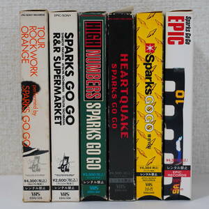 SPARKS GO GO VHSビデオ6本セット おまけ動画つき　スパークスゴーゴー スパゴー