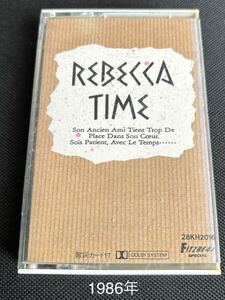 送料140円～■レベッカ TIME■REBECCA■40年近く前の中古カセットテープ良品■全画像を拡大して必ずご確認願います