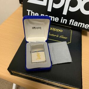 ZIPPO ジッポー STERLING SILVER SLIM #15 スターリングシルバー GOLD DRUNK MAN ゴールド ドランク・マン 2000年製