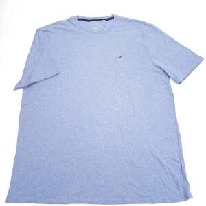 XXL TOMMY HILFIGER トミーヒルフィガー Tシャツ ブルーグレー 半袖 無地 ワンポイント リユース ultramto ts2110