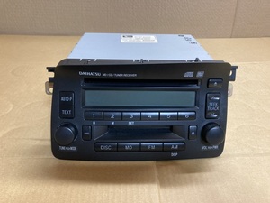 オーディオ ラジオ CD MD デッキ プレーヤー ムーヴ L150S ダイハツ 86180-B2020 FUJITSU TEN 122001-5130A101