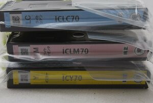 エプソン 純正インク 3色セット ICY70/ICLM70/ICLC70 イエロー/ライトシアン/ライトマゼンタ