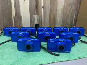まとめ出品のラスト　Nikon ニコン COOLPIX W100 ブルー １0台　