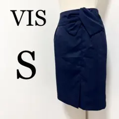 VIS ビス　レディース　ひざ丈スカート　古着　Sサイズ