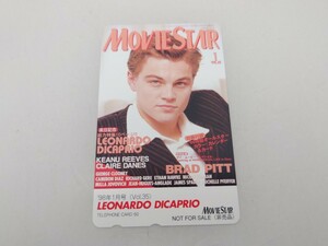 【非売品】レオナルド　ディカプリオ　未使用　テレカ　 Leonardo Wilhelm DiCaprio テレフォンカード Roadshow ロードショー