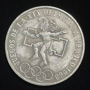 硬貨 古銭 メキシコ オリンピック 1968年 アステカ 球技選手 国章 記念硬貨 コイン 「レプリカ」
