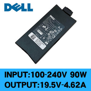 中古品 DELL純正 ノートパソコン用 ★ DELL DA90PE0-00 19.5V-4.62A 100-240V 50-60Hz 90W 電源ケーブル付