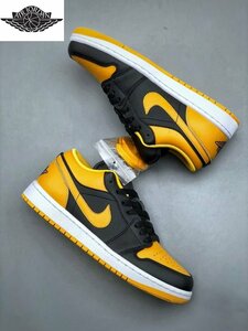 新品 25.5cm ナイキ エア ジョーダン NIKE AIR JORDAN 1 LOW イエローオークル ブラック 黄色 黒 箱付き 未使用 正規品 本物 553558-072