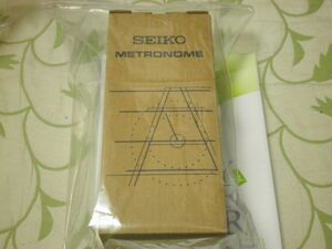 SEIKO METRONOME BLACK NEWLY BOX+MACHINE SET HANDY PIN TYPE SPM320B no2