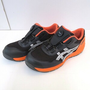 102B443★【中古品】ASICS/アシックス 安全靴 ウィンジョブ 1271A029 26.5㎝ ファントム/シルバー