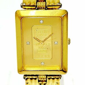 【1円スタート】ROYAL MONTRES ロイヤルモントレス RM-005 FINE GOLD 999.9 スクエア クオーツ ボーイズ腕時計 ジャンク 266303