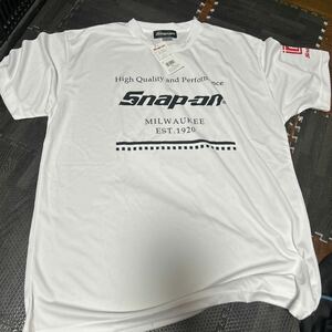 スナップオンTシャツ 半袖Tシャツ 白 ホワイト 