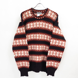 1989 YOHJI YAMAMOTO POUR HOMME ETHNIC WOOL KNIT SWEATER VINTAGE 80S ヨウジヤマモト プール オム エスニック ウール ニット ビンテージ