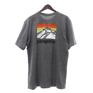 パタゴニア Patagonia ポケットTシャツ カットソー 半袖 バックプリント メキシコ製 グレー S メンズ