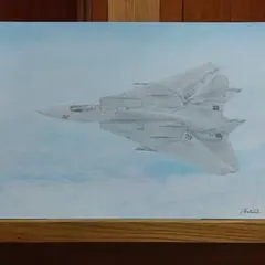 F-14トムキャット　色鉛筆画