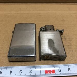 古い　ZIPPO ジッポ ジッポー オイルライター スリム　プレーン　\\\zippo\\\