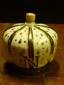 「SEMPE」クラウン・陶器 当時の定価70000円 Armagnac サンペ 皇帝ナポレオンの王冠 リモージュ産陶器ボトル 75cl 40° 　SEMPE-CR-0930-B