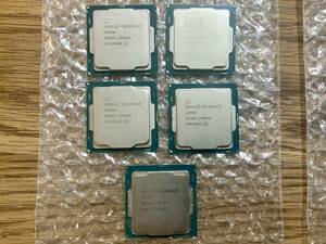 【intel Celeron G3930 2.90GHz 5個】CPU　1円スタート売り切り　ジャンク　中古　動作PC分解救出品　送料全国一律２3０円