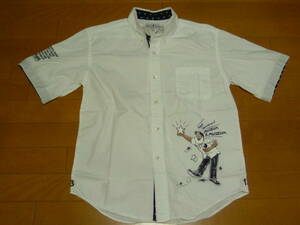 キャプテンサンタ Captainsantaのミュージアム１３周年半袖ボタンダウンシャツ　Ｓサイズ　日本製　ＶＡＮ ＪＡＣ