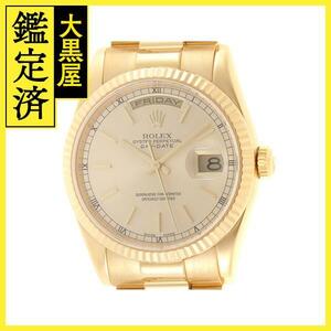 F番　ROLEX　ロレックス　デイデイト　750YG　118238　自動巻き　メンズ　ゴールド文字盤【430】2147300358573