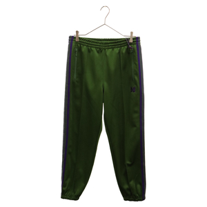 Needles ニードルス 23AW Zipped Track Pant Poly Smooth ジップ トラックパンツ グリーン/パープル NS249