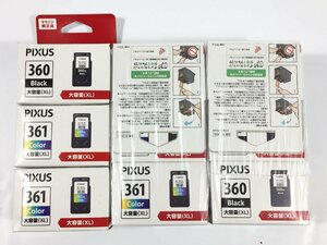 未開封品　Canon　キャノン　純正インクカートリッジ　9点セット　BC-360XL　BC-361XL　現状品　CO5.002　/06