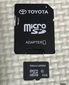 TOYOTA トヨタ 純正 SDカード 8GB ドライブレコーダー用 086A4-00060 DRT-H66A DRT-H68A DRD-H66 フォーマット済