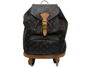 三607☆【中古品】ルイヴィトン モンスリ GM バックパック デイパック リュック モノグラム ブラウン MI0955 LOUIS VUITTON☆