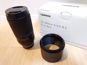 [中古美品] タムロン TAMRON 70-300mm F4.5-6.3 Di III RXD ソニーEマウント 望遠レンズ