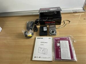 ● コンパクトデジタルカメラ　PENTAX ペンタックス　Optio M60 オプティオ 箱付き　充電器/バッテリーあり　動作確認済み