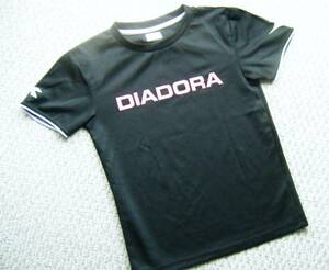 ☆DIADORAディアドラ　半袖Tシャツ　ロゴプリント　ブラック　Mサイズ