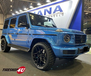 4本セット ROHANA RFX11 22x10.5 5/130 +28 MUDSTAR WANPAKU M/T 295/40R22 専用取り付けボルトセット G-class 東京オートサロン2022