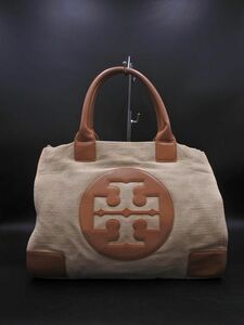 Tory Burch トリーバーチ ロゴ トート バッグ ベージュ ■■ ☆ eac2 レディース