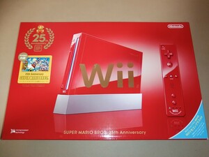 新品　Wii 本体 スーパーマリオ25周年仕様 赤 レッド